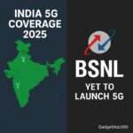 India 5G Coverage 2025 poster with BSNL logo